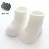 Meias de bebê, outono e inverno, tecido felpudo espesso, antiderrapantes, algodão, para bebês, meias para casa, para bebês que estão aprendendo a andar, comprimento médio da panturrilha, meias para recém-nascidos, meias infantis