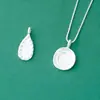 Colgante de gota de agua geométrica de precisión chapado en plata S925, placa redonda, colgante sin importar, pulsera DIY, collar, accesorios de plata
