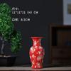 Jarrón de cerámica Jingdezhen, adornos, arreglo floral, jarrón de flores secas, escritorio, hogar, jarrón decorativo chino, cerámica, sentido avanzado