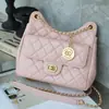 2025 Nova Bolsa Pequena de Fragrância Primeira Camada Couro Bovino Bolsa Hobo Tmall Elf Moda Mais Fácil de Combinar Passeio Transversal Bolsa Feminina