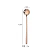 Acero inoxidable 304 cuchara pequeña cuchara de café Cuchara redonda pequeña dorada Cuchara Nido de Pájaro cuchara para remover miel postre LOGO