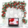 Enredaderas de Flores Artificiales, Plantas Verdes de Plástico para Decoración de Techo, Envoltura de Tuberías de Aire Acondicionado y Drenaje para Sala de Estar, Hecho a Medida