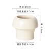 Atacado Vaso de Flores Nórdico Cerâmica Creme Estilo INS Light Luxo Avançado Simples Orquídea em Vaso Carnudo Planta Verde Vaso de Flores