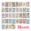 36 Cartões de Diário Criativos, Frases Inspiradoras Estilo Graffiti, Cartões Decorativos, Decorações de Mesa, Adesivos de Parede, Cartões de Mindfulness