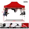 Toldo Protector Solar para Exteriores, Carpa Plegable, Sombrilla Grande de Cuatro Esquinas Engrosada y Reforzada, Carpa de Exposición para Montaje de Puesto, Impresión Personalizada con Publicidad