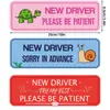 Novo Produto Transfronteiriço, Adesivo Magnético Refletivo para Estágio de Motorista Iniciante, Adesivo para Para-choque de Motorista em Treinamento, Adesivo DIY em Inglês