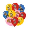 Globos de Látex de 12 Pulgadas Transfronterizos: Spider-Man, Pokemon, Patrulla Canina, Mario, Marvel, Varios Globos de Dibujos Animados