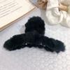 Pinza para el pelo de imitación de piel de conejo de Corea del Sur, para otoño e invierno, con suave viento, para la cabeza, con forma de tiburón grande, accesorios para el cabello al por mayor