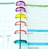 Vários Tamanhos de Fivelas Transparentes Sólidas Adequadas para Cadernos com Furos de Cogumelo, Fivelas de Disco para Cadernos, Fivelas de Furo de Cogumelo