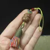 Pingente de Cabacinha Fulu de Sândalo Dourado Pingente para Homens e Mulheres Acessórios de Presente Simples Corrente de Celular de Madeira Pingente para Bolsa