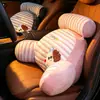Suporte Lombar Macio e Fofo em Formato de Animal para Camas de Meninas, Encosto Grande para Cadeiras de Escritório, Removível e Lavável