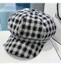 Gorro Octagonal de Lana para Mujer Otoño e Invierno 2026 Gorro de Artista Vintage que Hace que la Cara Parezca Más Pequeña, Boina Versátil
