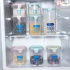 Frasco Hermético de Plástico Transparente para Conservar Frescura Transfronterizo Frasco de Almacenamiento de Alimentos Caja de Almacenamiento de Granos para Cocina con Tapa Frasco de Almacenamiento