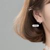 Aretes de Plata S925 Simples y Lindos Colgantes de Signo de Interrogación Signo de Exclamación Pequeños Aretes de Símbolo Fresco G6860