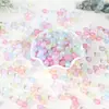 Cuentas de Acrílico Transparentes de Colores con Purpurina de Sirena, Rombos Facetados, Accesorios para Pulsera y Collar DIY, Cambiantes de Luz