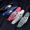 Cuchillo, Tenedor y Cuchara Desmontables Multifuncionales Operados por el Fabricante, Set Portátil para Exteriores de Seis Piezas