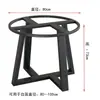 Novo Suporte de Perna de Mesa Redonda de Ardósia de Vidro Estrutura de Ferro Mármore Perna de Mesa Elevada Mesa de Centro Redonda Pequena Mesa de Jantar