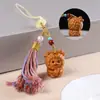 Cadena para Teléfono Móvil de Signo Zodiacal de Sándalo Colgante para Bolso de Coche Llavero de Animal Pequeño Colgante Accesorios de Borla de Colores