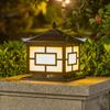 Luces Solares para Poste de Puerta, Luces de Cabeza de Pilar Estilo Chino, Luces de Pilar Impermeables Led de Perfil de Aluminio, Luces Solares para Jardín al por Mayor en Zhongshan