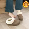 Botas de nieve para mujer 2026 nuevas de invierno, casuales, versátiles, cálidas, con forro polar, suela gruesa, con forro de felpa