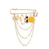 Adornos Transfronterizos Europeos y Americanos Personalidad Multielemento Pentagrama Cara Sonriente Mariposa Borla Broche Moda Pin Decorativo Simple
