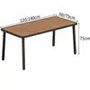 Juego de muebles de exterior para jardines de villas, patios al aire libre, balcones, patios traseros, cafeterías y salones de té de ocio