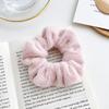 Lindo coletero de intestino grueso ins Hada suave cálido peludo cuerda para el cabello cuerda para el cabello coreano simple accesorios para el cabello para mujeres