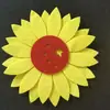 Flor de Muñeca para Actuación de Danza Infantil Cara Sonriente Girasol Flor de Mano para Reunión Deportiva de Jardín de Infancia Flor de Girasol Accesorios de Actuación