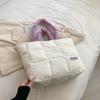 2024 Nuevo Otoño e Invierno Bolso de Hombro Caído Bajo el Brazo Bolso Tote Portátil Transfronterizo Casual Gran Capacidad Bolsa Acolchada de Algodón para Mujer