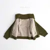 Mq~100% Algodão Puro Jaqueta de Outono e Inverno Nova de Algodão Puro para Meninos e Meninas, Cardigã Estiloso para Sair, Algodão e Espessamento
