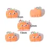 Colgante de Calabaza Fantasma de Halloween de Resina de Dibujos Animados Accesorios de Decoración para Pulsera Collar Llavero DIY W801