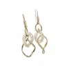 Elegantes Pendientes de Aro Transparentes de Colores Entrelazados con Ganchos para Orejas, Modernos Pendientes Largos de Borla Espiral Doble Retorcida