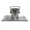 Pedal de Pie para Gato de Remolque de Acero con Base de Husillo Compatible con Marco A de RV, Enganche Marino para Barco, Conjunto de Lengüeta de Gato de Remolque