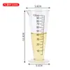 Copo Medidor de Plástico Acrílico 500ml com Escala Pe Espessado 5000ml Resistente a Altas Temperaturas para Chá de Leite Cozinha Confeitaria Copo Medidor