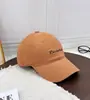 Boné de Baseball Simples Lavável de Algodão Bordado à Mão Estilo Coreano Feminino Letra Revisada Aba Macia Proteção Solar Chapéu Bico de Pato