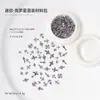 Joyas para Uñas Crocore Decoración de Uñas Accesorios Pequeños Metal Tridimensional Accesorios para Uñas de Armadura Cruz Oscura Caja de Set