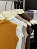 Camiseta sin mangas de estilo coreano con cuello mao pequeño para mujer, corte ajustado, top corto versátil para ir al trabajo, camiseta básica de verano