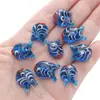 18*15 Cuentas de Vidrio de Peces Rayados Accesorios para Joyería Hecha a Mano DIY Cuentas Sueltas Wholesale Collar Cadena para Teléfono Móvil Accesorios para el Cabello Colgante para Coche