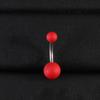 Joyería popular para piercing Joyería europea y americana no convencional Forma de serpiente Gotas de agua Circonita Anillo para el ombligo Uña para el ombligo roja Fábrica mayorista Venta directa