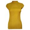 Estilo Miyake 2026 Verano Nueva Camiseta para Mujer Versión Coreana Ajustada Cómoda Estilo Básico Manga Acampanada Camisa Base