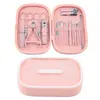 Cortador de unhas 18 peças conjunto doméstico aço inoxidável manicure limpador de ouvido aparador de pelos do nariz cortador de unhas cortador de unhas portátil cortador de unhas em caixa
