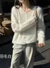 2026 Nuevo Cardigan de Lana de Cachemira y Seda para Mujer con Cuello Redondo, Abrigo Simple y Popular, Top de Felpa para Mujer