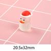 Nuevo paquete de accesorios para el cabello con tocado de pato tridimensional luminoso navideño, adornos pequeños, accesorios de resina al por mayor