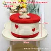 Cesta de Almacenamiento para Pastel de Muñeca Divertida Juguetes para Niños Cesta Tejida de Cuerda de Algodón de Dibujos Animados Caja Organizadora de Bocadillos para Escritorio de Sala de Estar