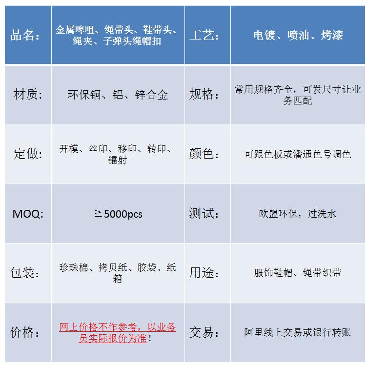 鞋带头