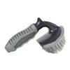 Suministros para limpieza de autos multifuncionales antideslizantes con mango curvo, cepillo para limpiar llantas con anillo de acero, mini cepillo para llantas tipo T para auto