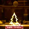 Decoración Navideña Ventosa Luz Accesorios Atmósfera Creativa para Hogar de Personas Mayores Pegatinas para Ventana Accesorios para Fotografía de Escenas Adornos