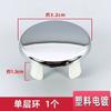 Lavabo de Cobre Completo Cerámica Facial Ovalado Artístico Lavabo con Rebosadero Tapón Blanco Accesorios de Tapón Cubierta para Agujero Cubierta Decorativa