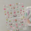 Pegatinas Originales Lindas de Conejito para Uñas 5D en Relieve Cereza Conejito Pequeño Pegatinas para Uñas DIY Accesorios Estilo AA