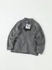 Chaqueta de Punto con Forro de Polar para Hombre Otoño e Invierno Marca L Abrigo de Polar Unisex Cuello Alto Cárdigan de Punto Básico
